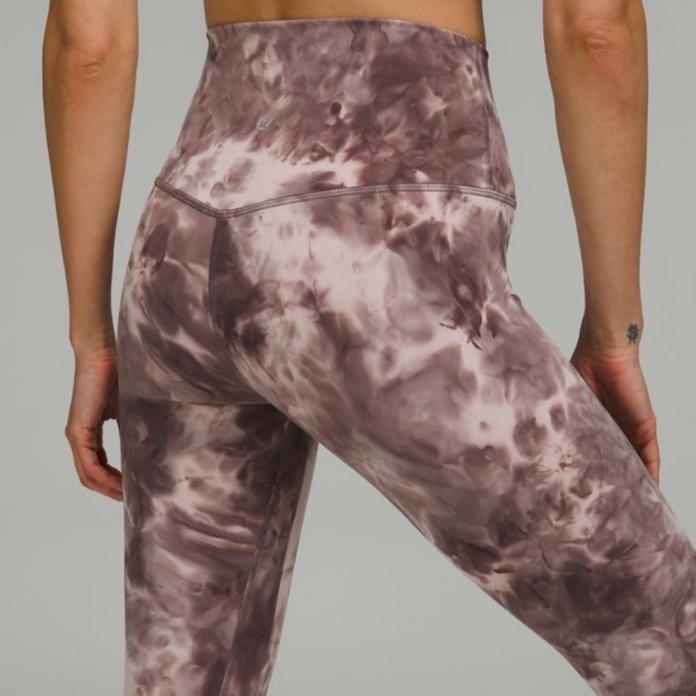 Lululemon Align Crop 23" Size 8 Diamond Dye Mink Berry Lunar Rock Shadow - Picture 8 of 10